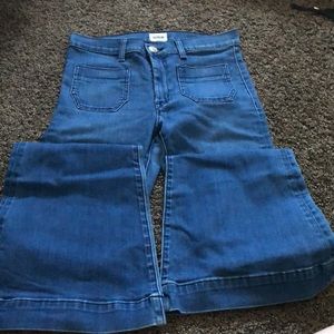 Hudson Jeans Blue Flare & Wide Leg Women Jeans